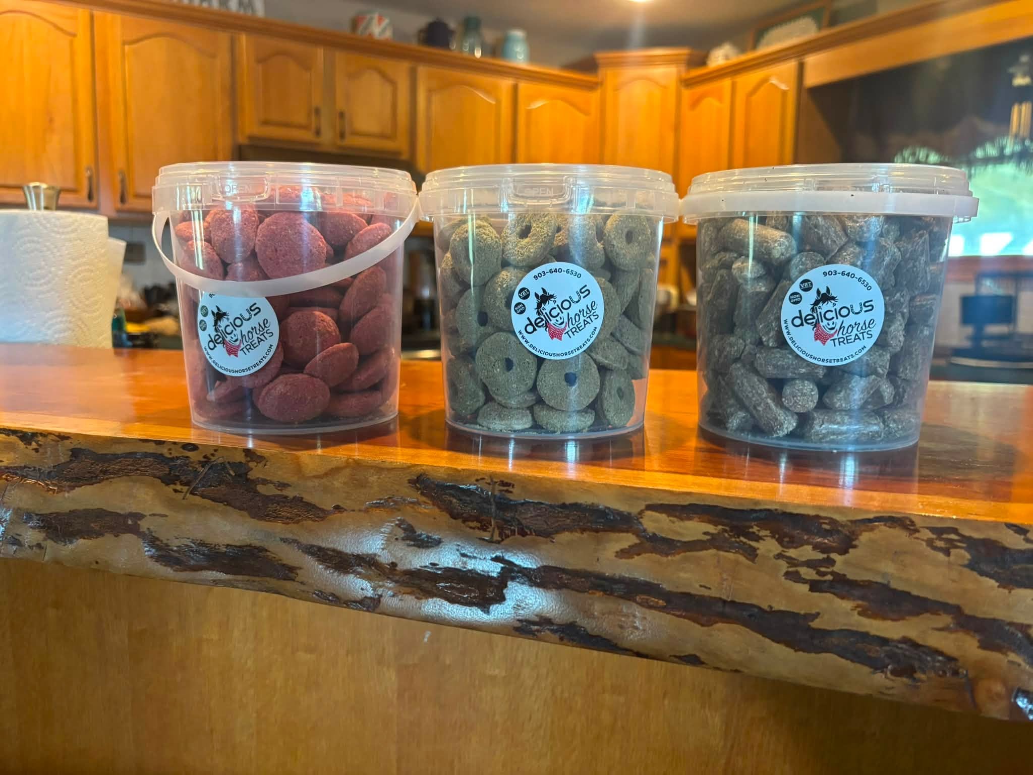 Delicious Horse Treats in three flavors