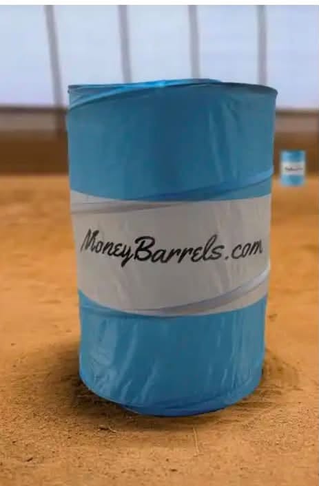 Money Barrels blue training barrel