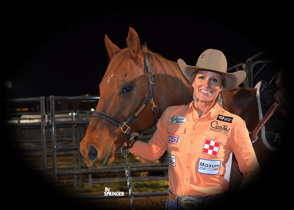 Lacinda Rose with her horse