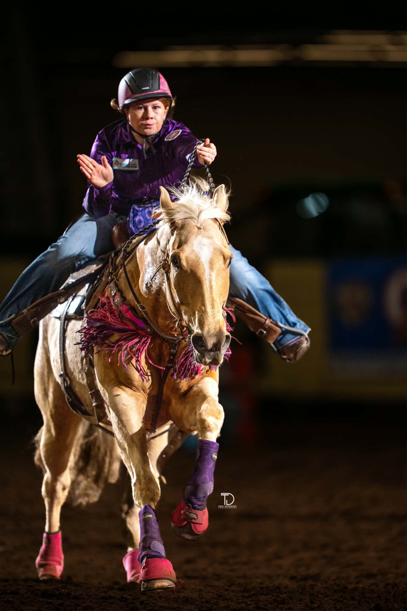 Macy Jennings barrel racing